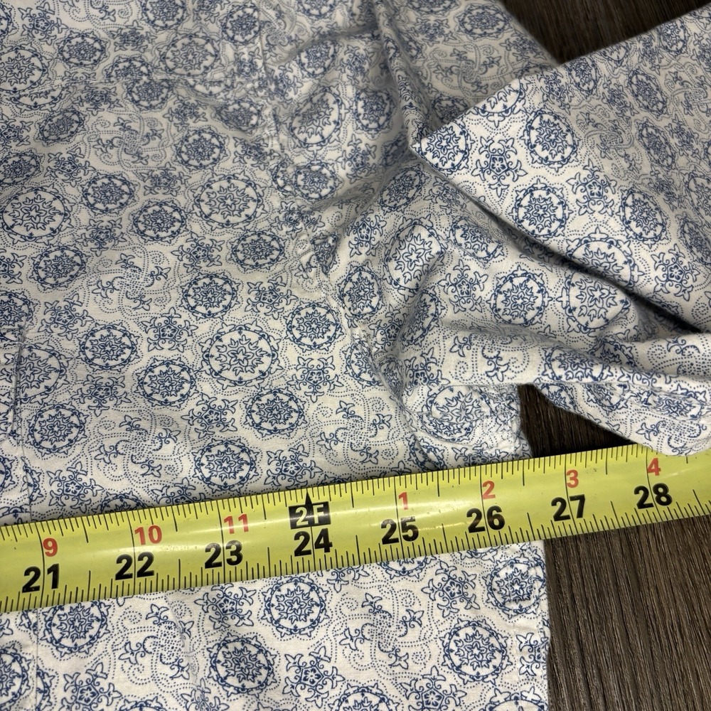 Larry Mahan Shirt Mens XXL Cowboy Collection Blue Paisley Pearl Snap Sawtooth - Picture 10 of 13
